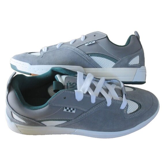 Vans Men\'s Skate Mixxa Suede Mesh Shoes Green Grey White Sizes NIB